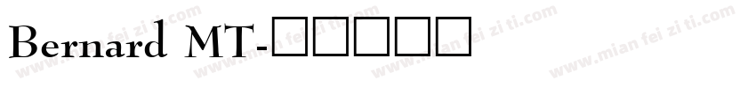 Bernard MT字体转换